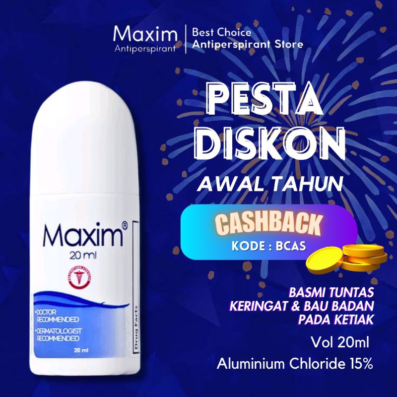 Jual Maxim Antiperspirant 20ml Antiperspirant Pertama di Indonesia