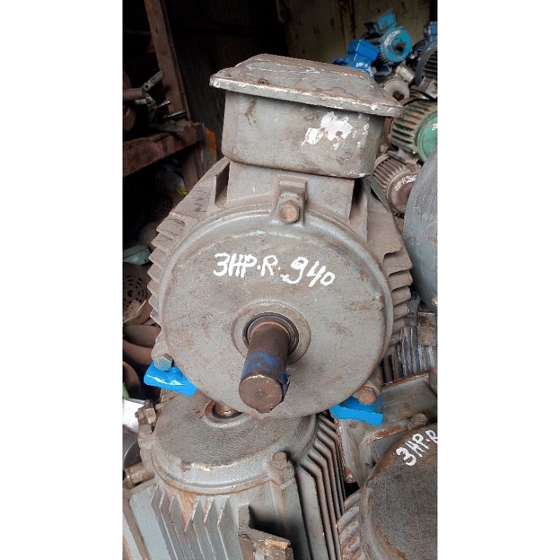 Jual Dinamo Motor Listrik Pabrik 3 Phase 3 Hp Rpm Rendah 940 (Di Jamin ...