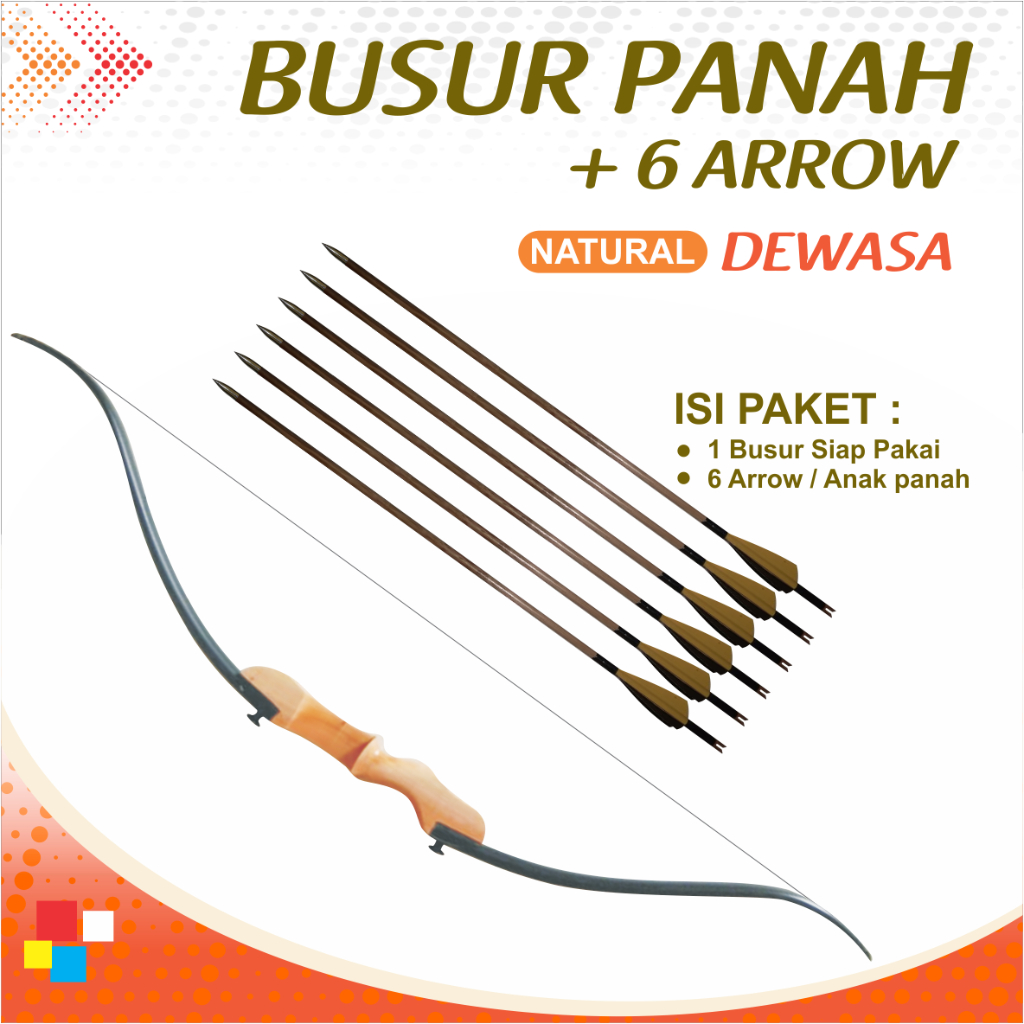 Jual Paket Busur Panahan Dewasa + 6 Arrow Anak panah | Shopee Indonesia