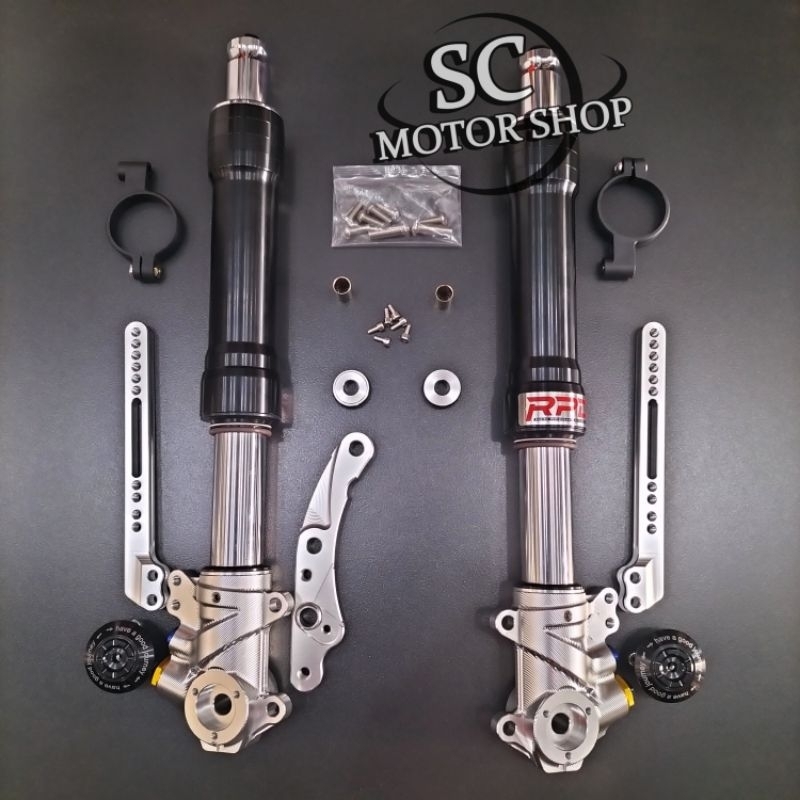 Jual Shock depan RPD model upside down 430mm nmax old - nmax new - nmax ...