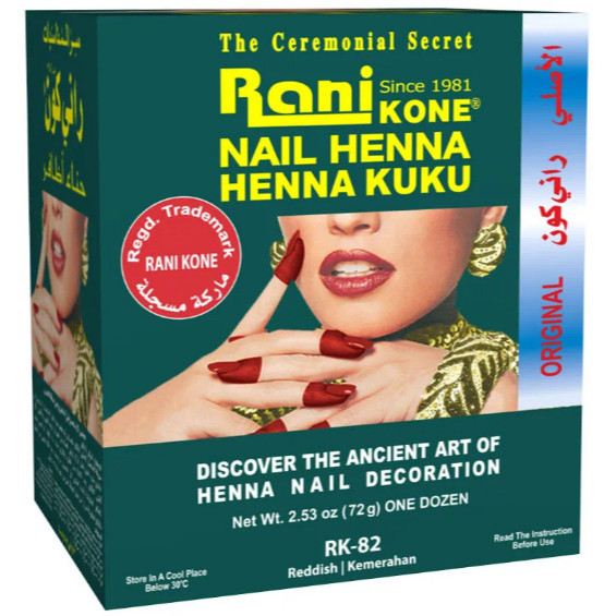 Jual Henna Rani Kone RK 82 Nail Decoration Paste Green Pack(isi 12 pcs ...