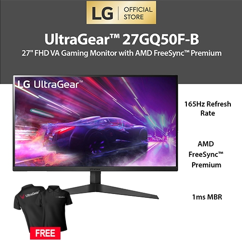 Jual LG UltraGear™ 27GQ50F-B 27" VA Gaming Monitor 1ms 165Hz | Shopee ...