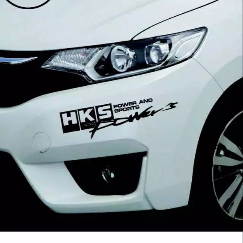 Jual stiker hks power stiker bemper stiker kaca mobil stiker cutting ...