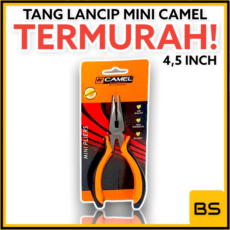 Jual CAMEL Tang Lancip 4,5 inch Tang Mini 4.5 inci inchi Kecil Pendek ...