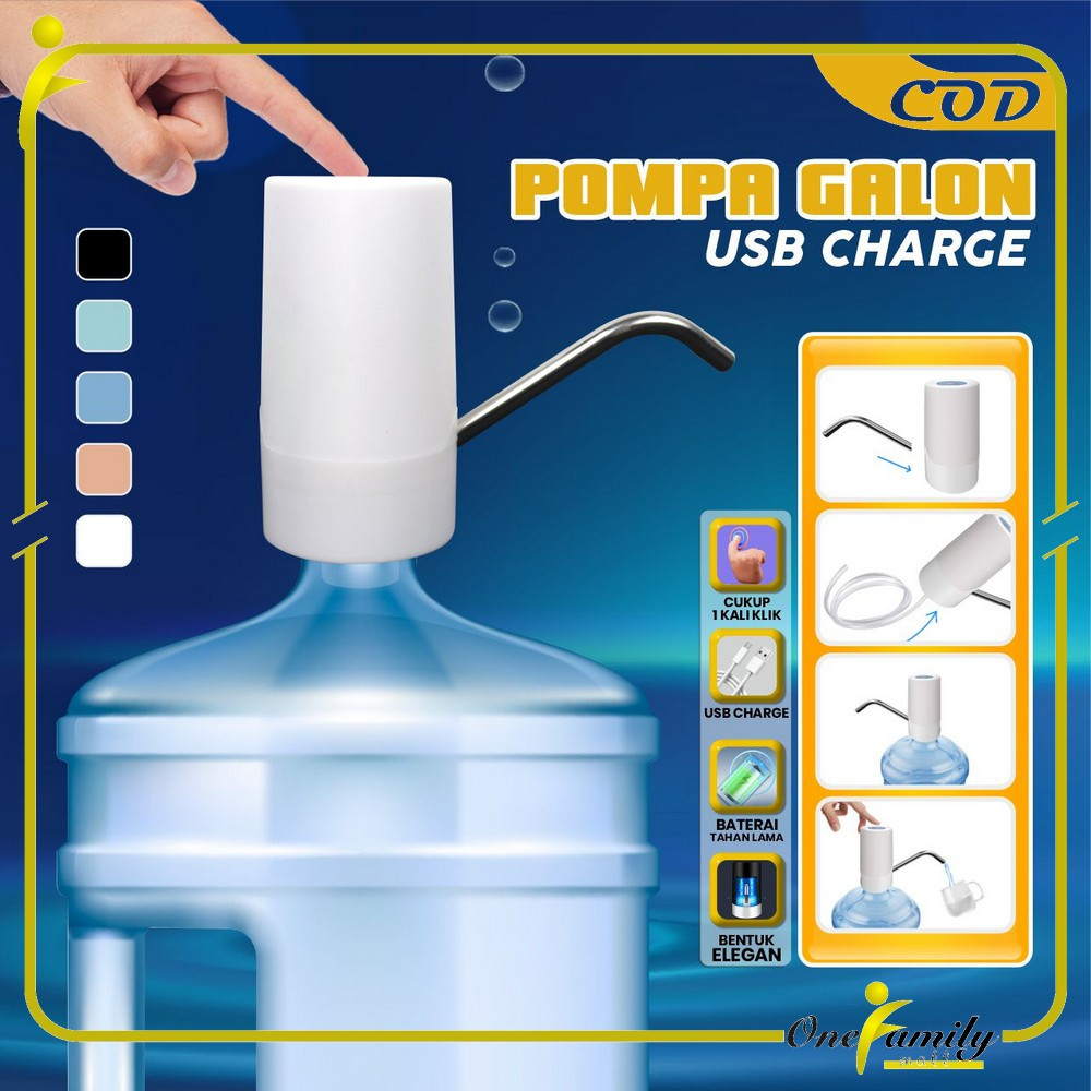 Jual One C739 Pompa Galon Automatic Elektrik Charge Usb Dispenser Air Minum Rechargeable 8845