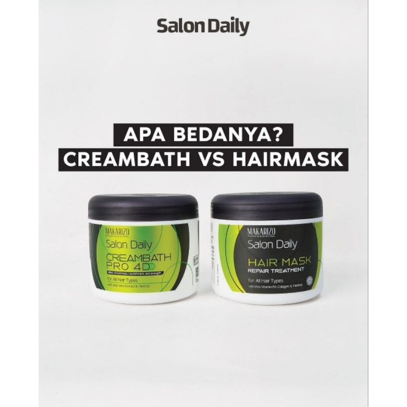 Jual Makarizo Hair Mask / Creambath PRO Daily 500gr Shopee Indonesia