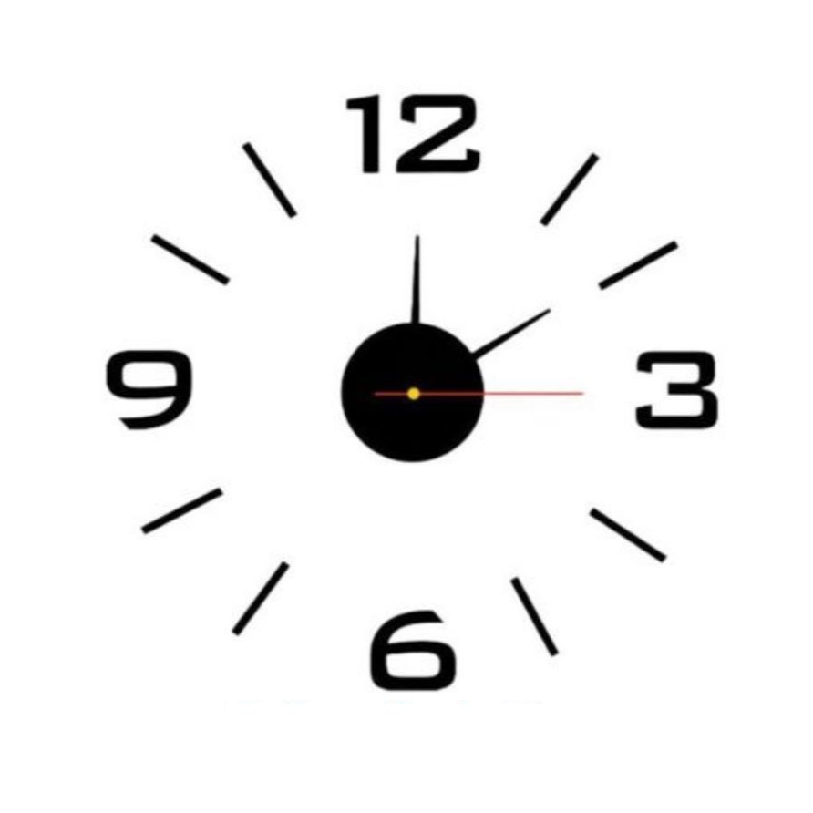Jam dinding Dekorasi 3D silent 70cm Modern Clock Tempel Tembok Stiker DIY analog