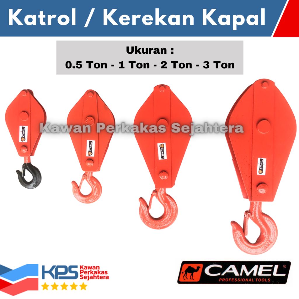 Jual Camel Katrol Kapal 0 5 1 2 3 Ton Kerekan Timba Sumur