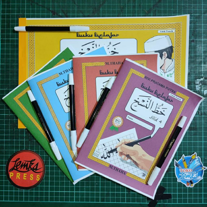 Jual Paket Buku Mudah Belajar Kaligrafi Khat Naskhi M Taha Shopee