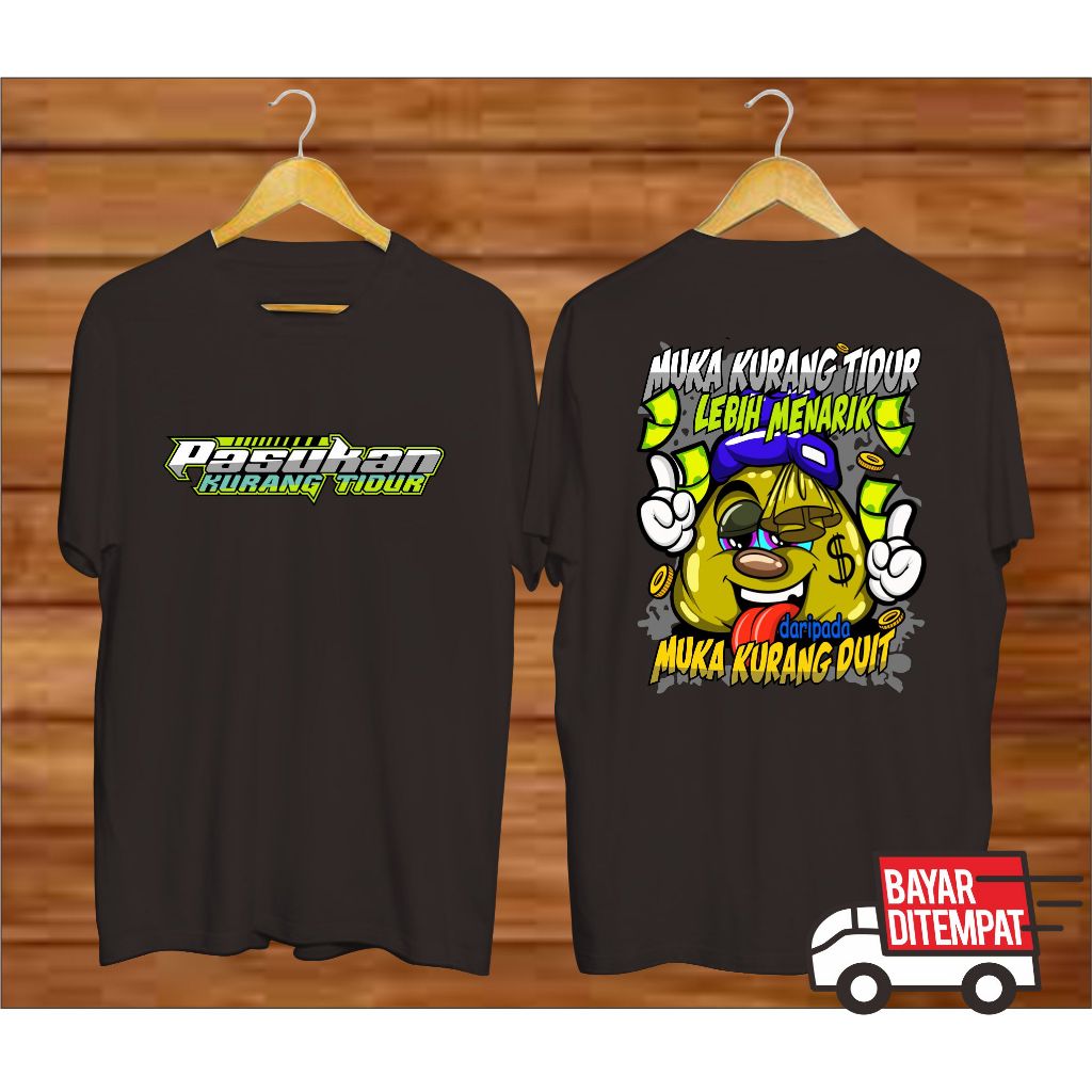 Jual Juragan_kaos01 / MUKA KURANG TIDUR LEBIH MENARIK DARI PADA MUKA