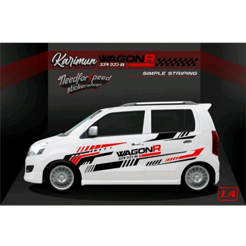 Jual Sticker mobil Suzuki Karimun wagon R cutting sticker | Shopee ...