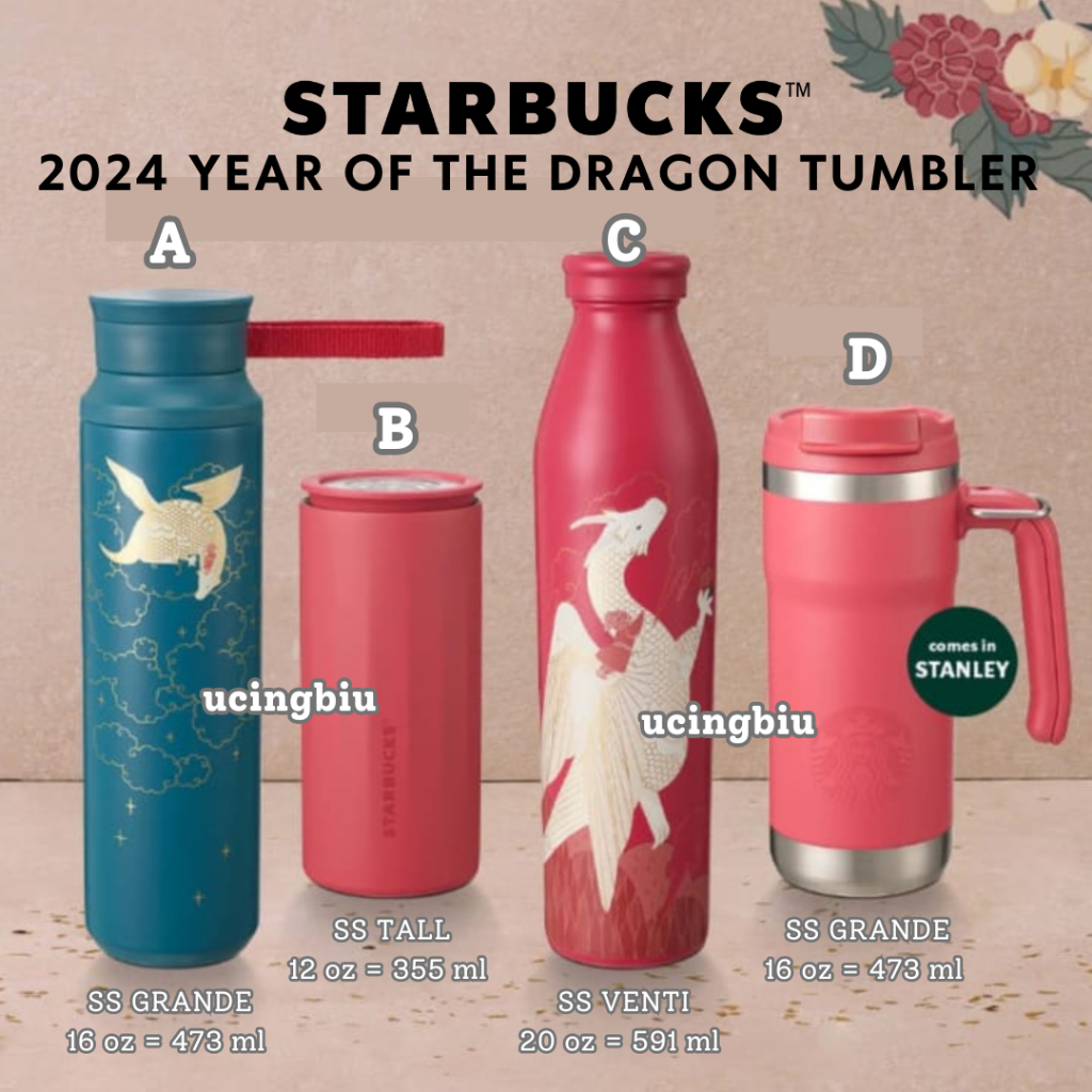 Jual STARBUCKS x Stanley 2024 Year of The Dragon Chinese New Year