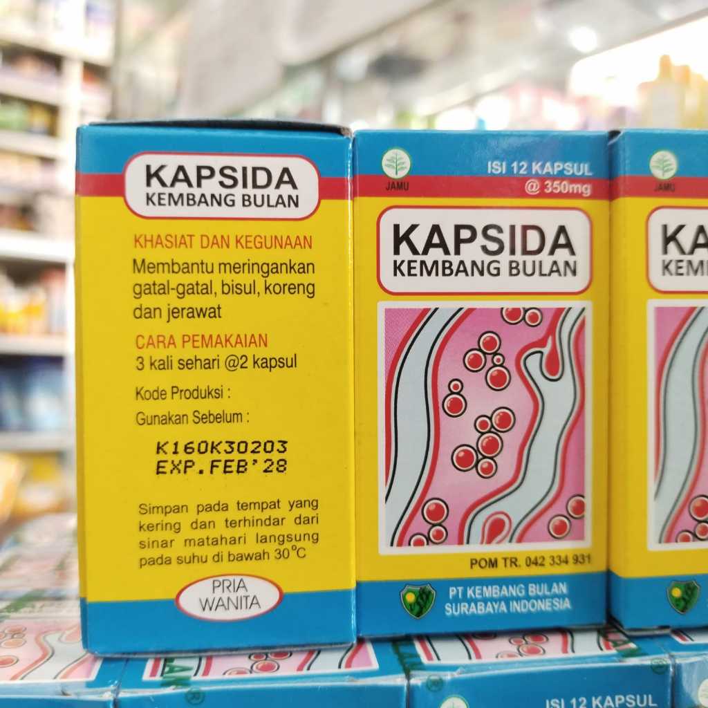 Jual KAPSIDA Bersih Darah Kembang Bulan Botol Isi 12 Kapsul BDKB ...
