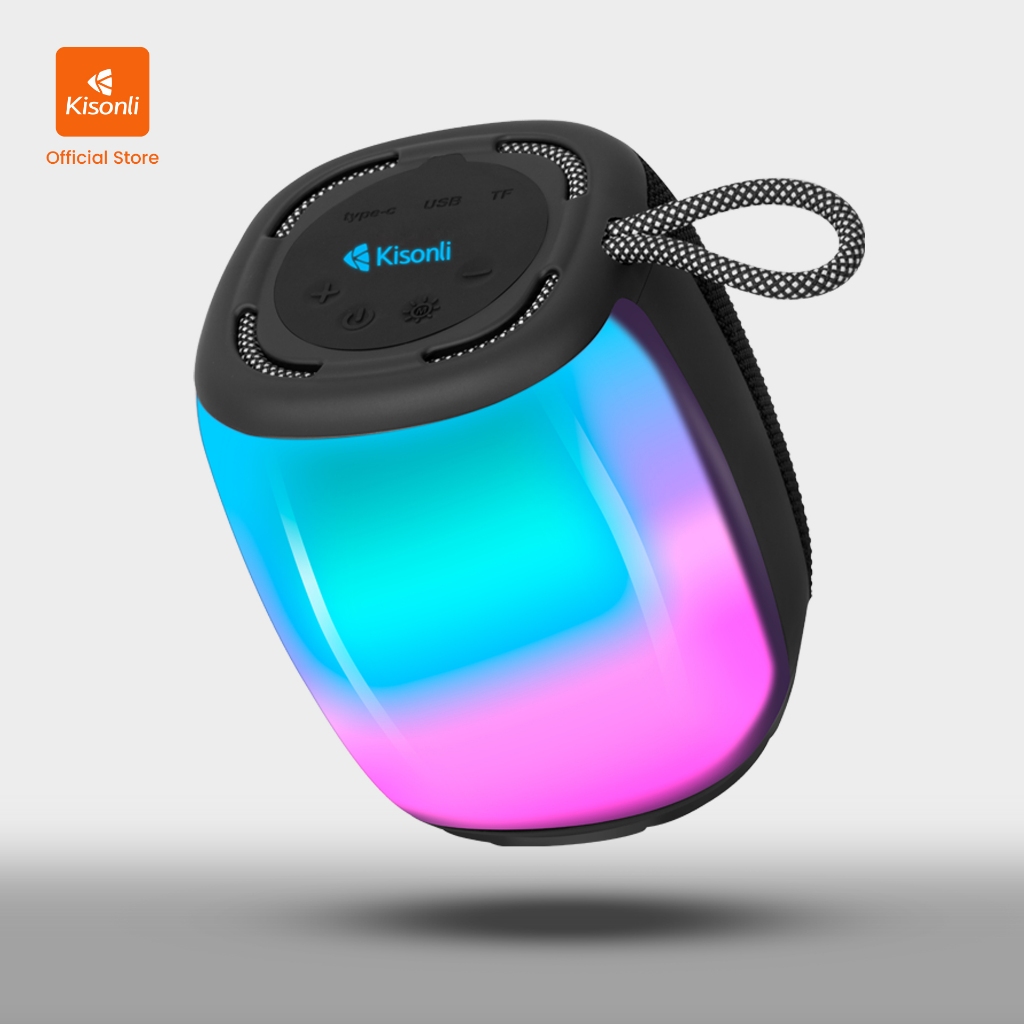 Jual KISONLI Speaker Bluetooth Pelangi RGB Party 5.3 Portable Q18 Sound ...
