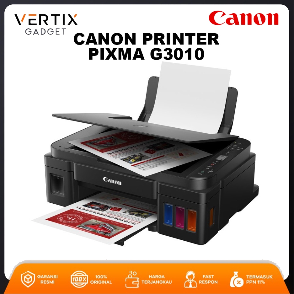 Jual CANON PRINTER PIXMA G3010 PRINT SCAN COPY WIFI BERGARANSI RESMI ...