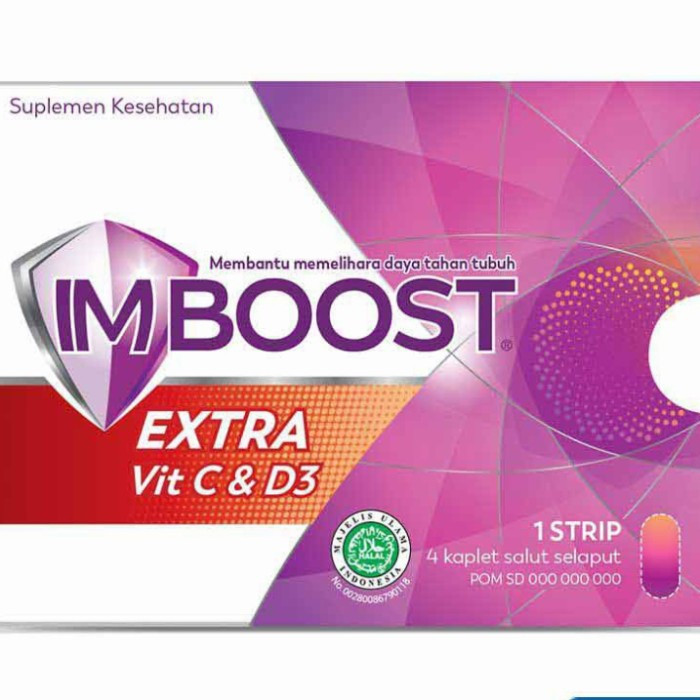 Jual Imboost Extra Vit C & D3 4 Tablet | Shopee Indonesia
