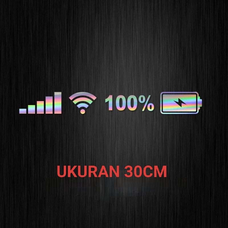Jual stiker Mobil stiker sinyal WIFI MOBIL 30CM | Shopee Indonesia