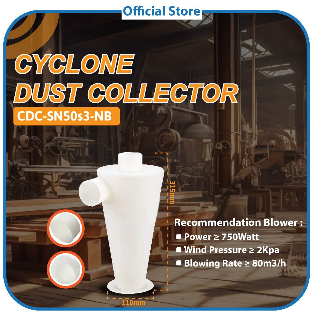 Jual Cyclone Dust Collector DIY Filter Tablesaw Dust Separator ...
