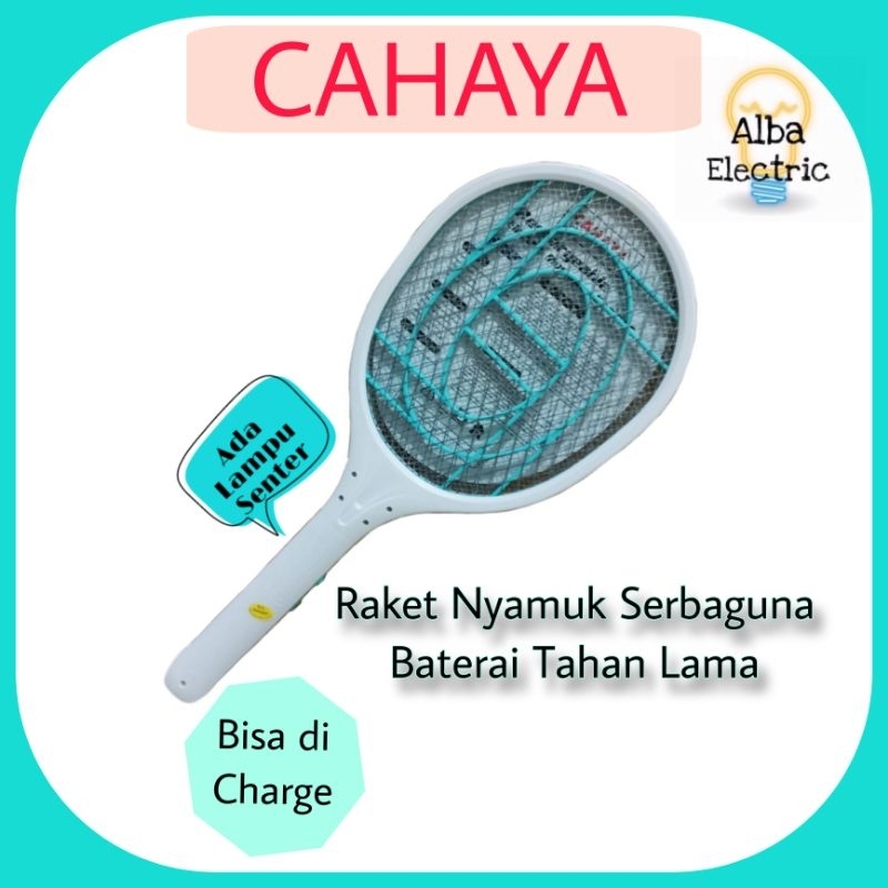 Jual Raket Nyamuk Charger + Senter Merk CAHAYA CA-6001/ Raket Nyamuk ...
