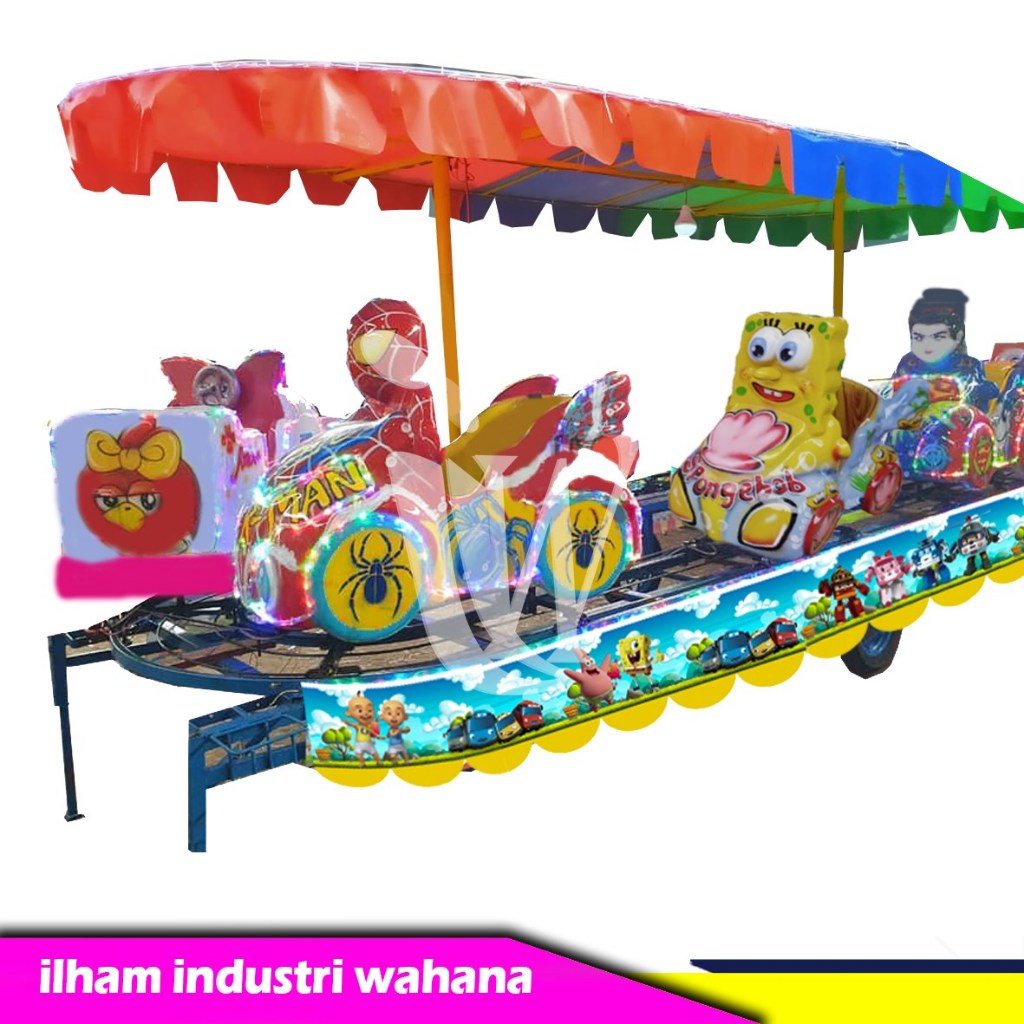 Jual Pabrik odong odong carousel bebek fiber kereta lantai mini coaster ...