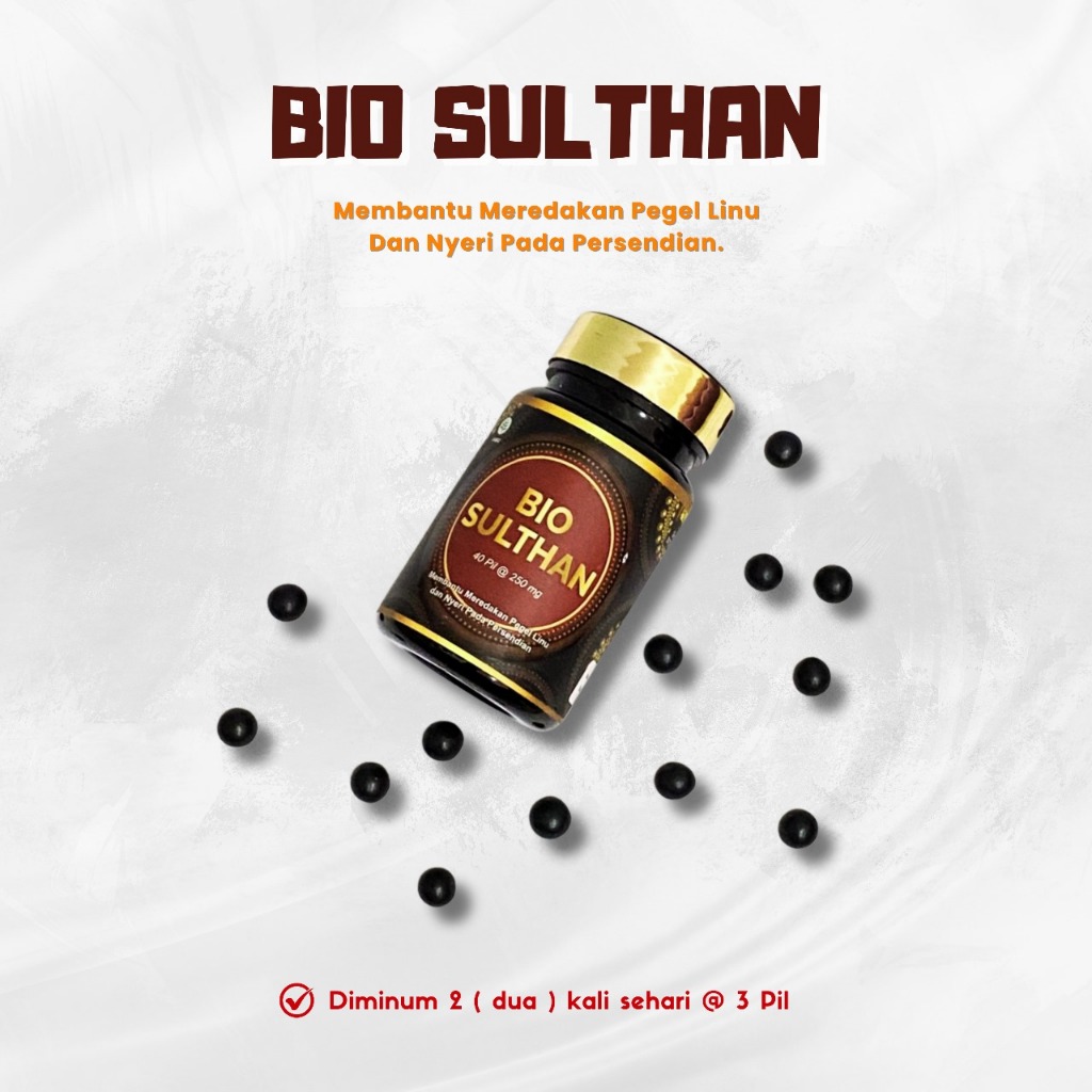 Jual Bio Sulthan Pil Hitam Untuk Pegal Linu Dan Nyeri Sendi | Shopee ...