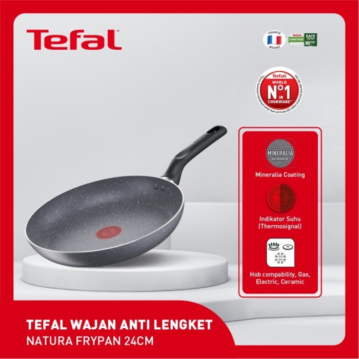 Jual Tefal Wajan Kuali Fry Pan Marble Natura Cm Shopee Indonesia