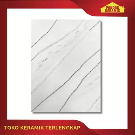 Keramik Dinding Avignon 25x40 Phuket White / Motif Marble Carara