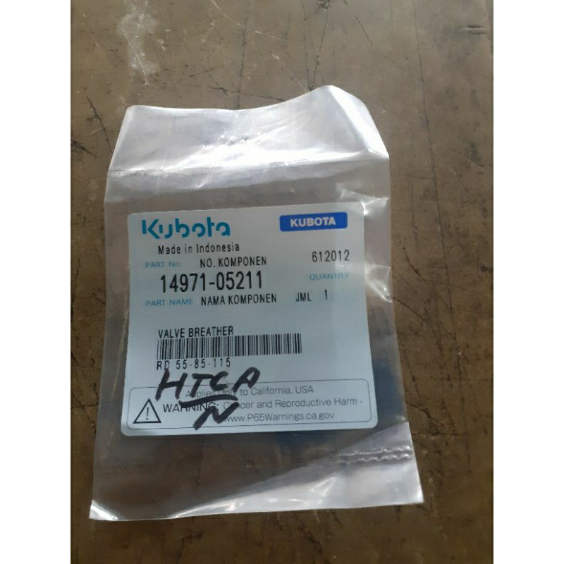 Jual valve breather mesin diesel KUBOTA RD 85(asli original) Shopee