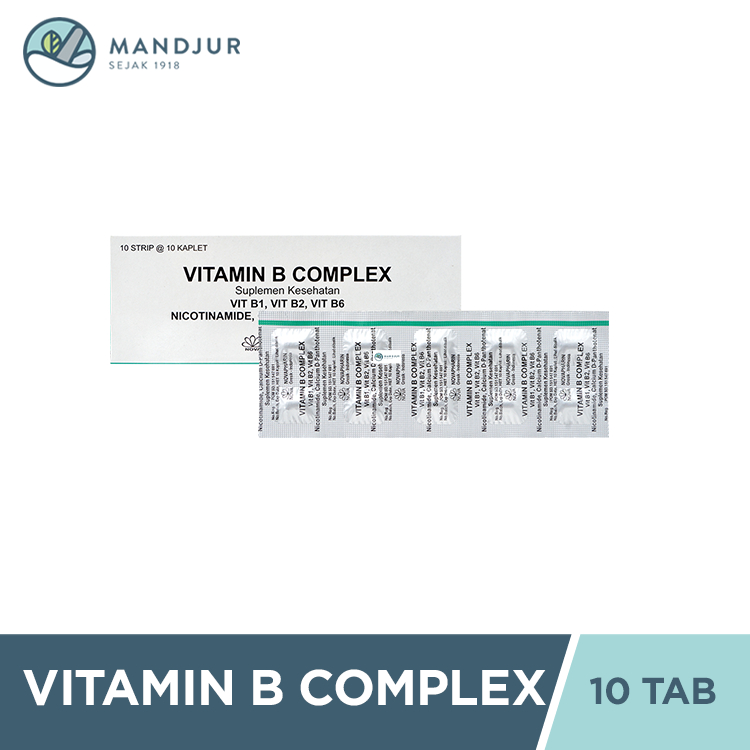 Jual Vitamin B Complex 10 Tablet - Suplemen Vitamin B Complex | Shopee ...