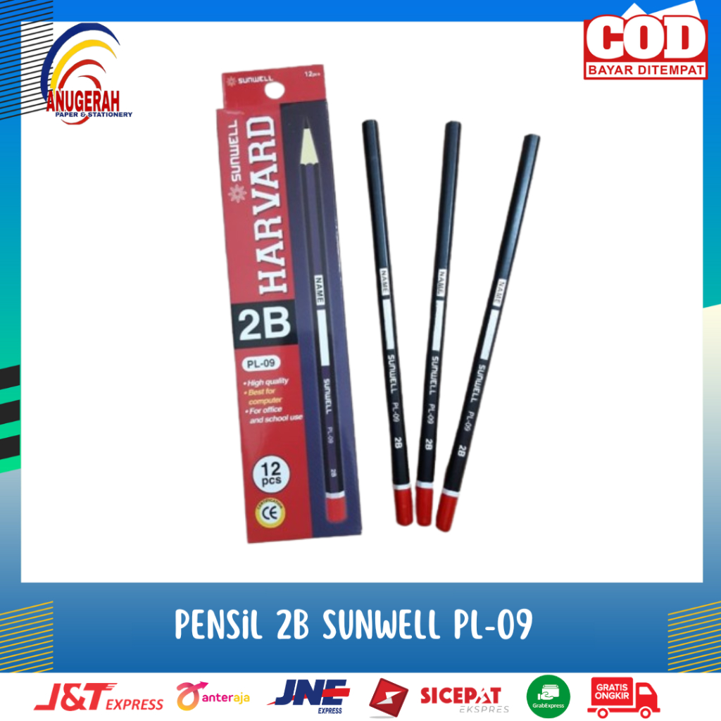 Jual PENSIL 2B SUNWELL PL-09 HARDVARD (LSN) | Shopee Indonesia