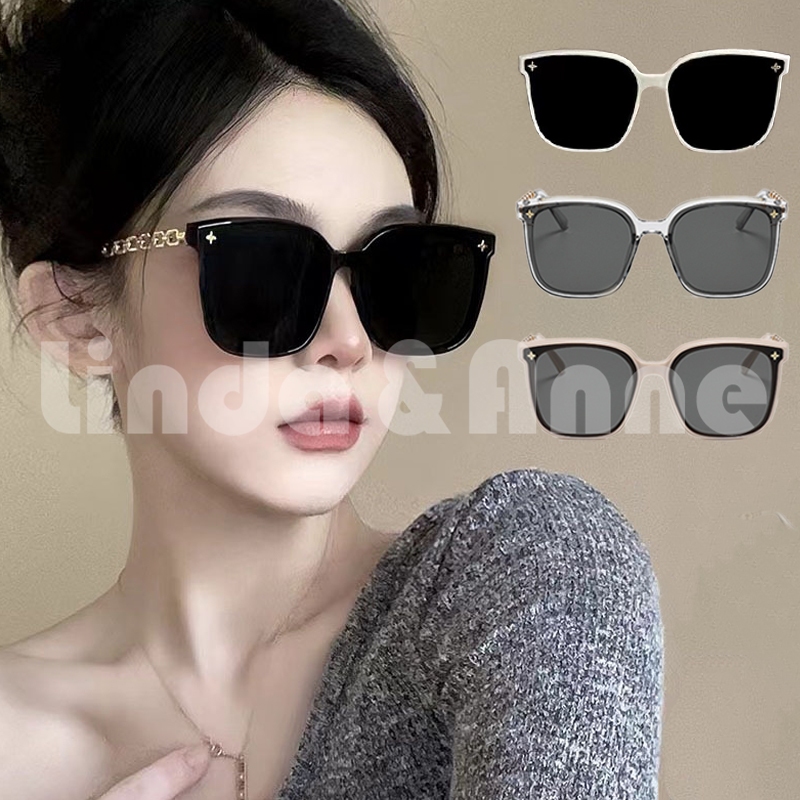 Jual Terbaru Kacamata Hitam Wanita Frame Model Rantai Logam Plastik ...