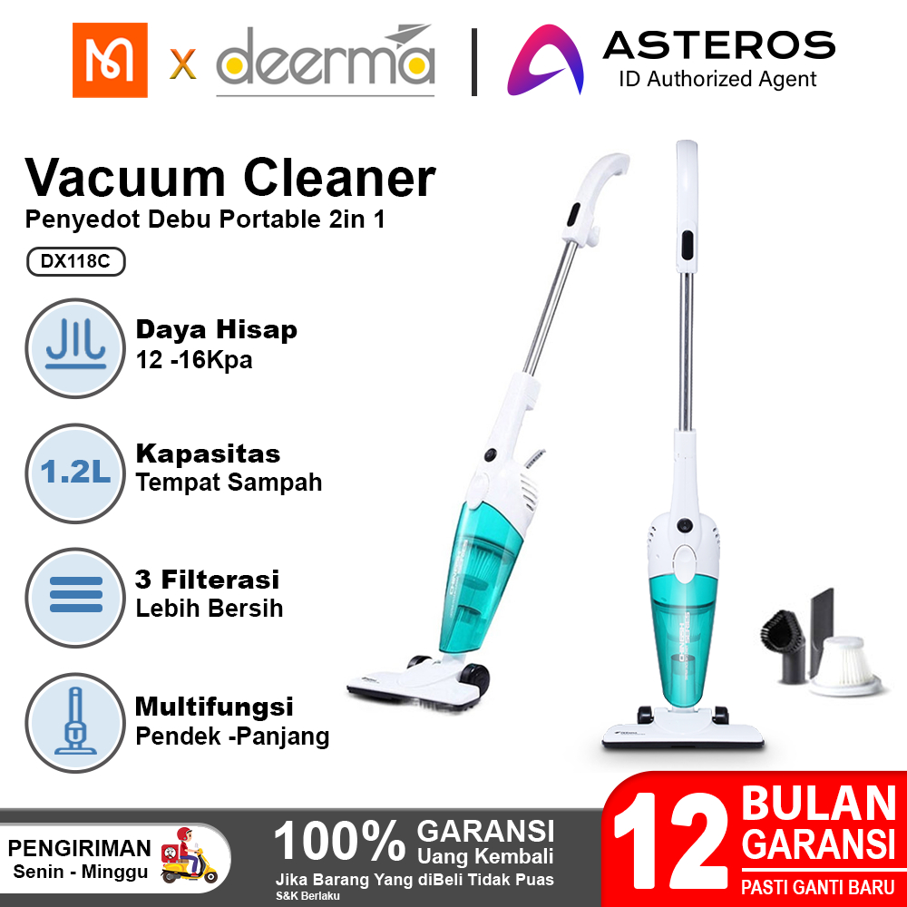 Jual DEERMA Vacuum Cleaner Handheld 2in 1 Penghisap Debu Lantai Sofa