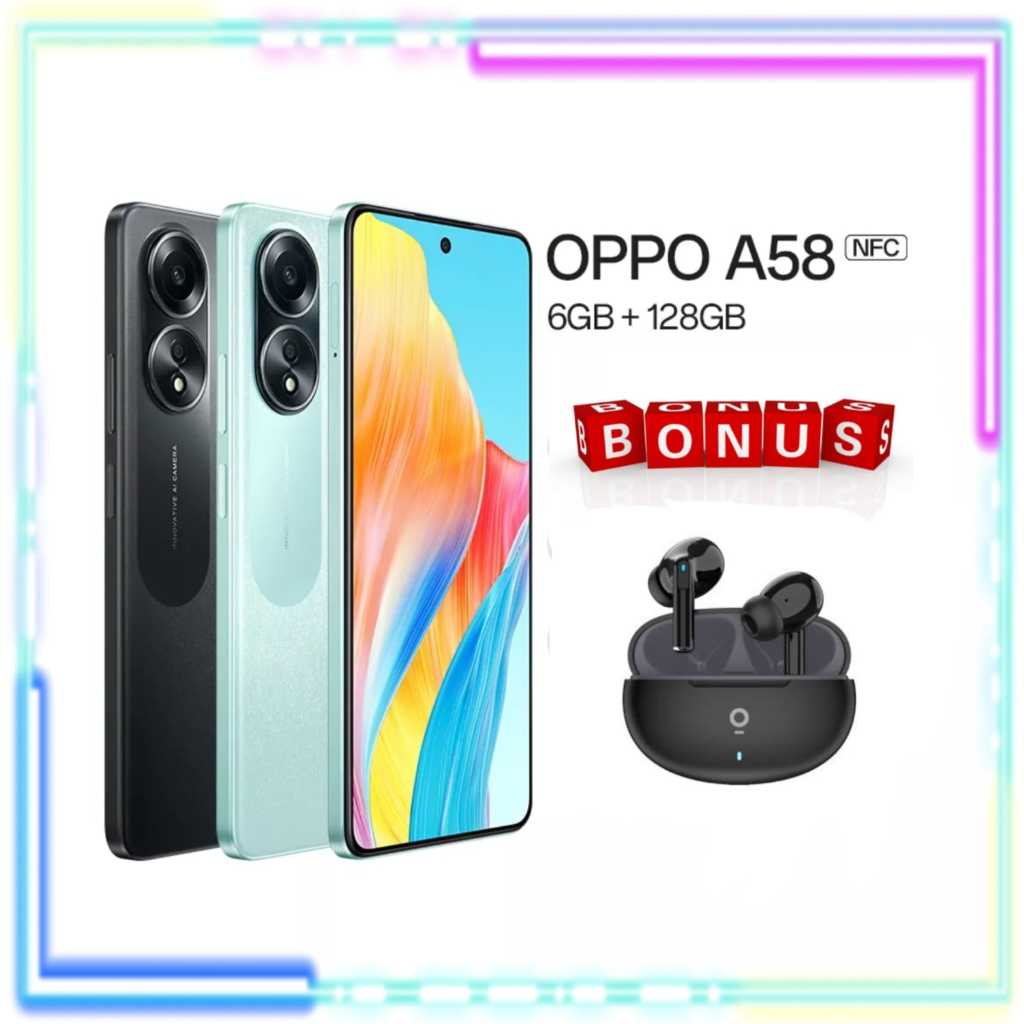 Jual OPPO A58 8/128 & 6/128 NEW GARANSI RESMI | Shopee Indonesia