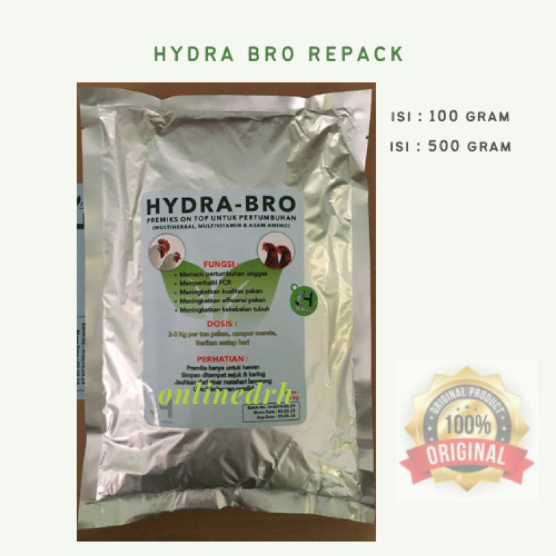 Jual HYDRA BRO Repack HYDRABRO Eceran 100 gram Pemacu pertumbuhan ...