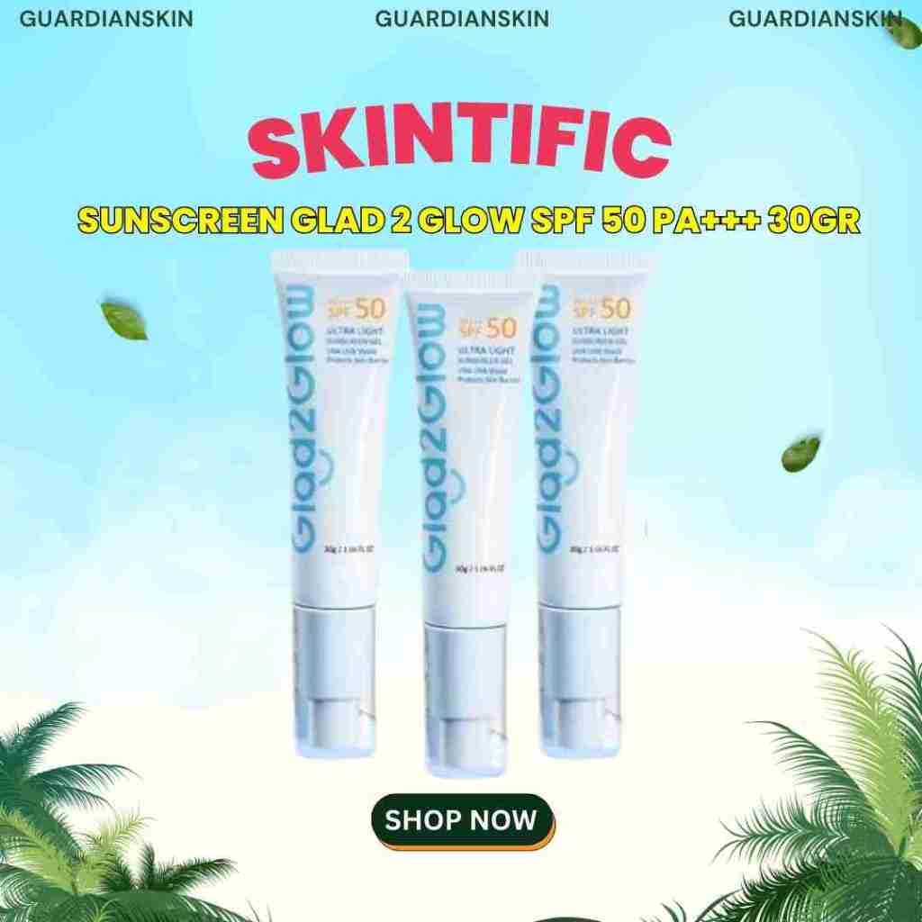 Jual Glad2Glow Sunscreen Glad 2 Glow spf 50 pa+++ 30gr | Shopee Indonesia