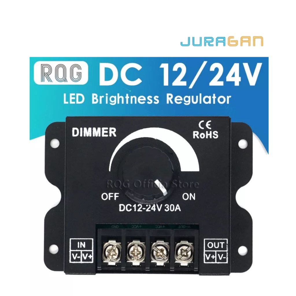Jual DIMMER DC 12V 24V 30 A 360W ADJUSTABLE BRIGHTNESS BULP LAMP