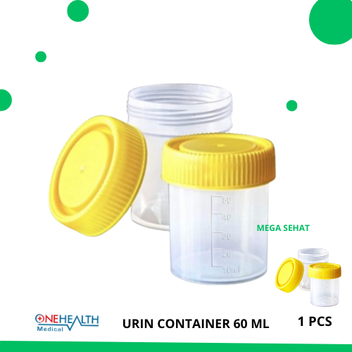 Jual Urine Urin Container 60 ML Onehealth Wadah Urine Kontainer ...