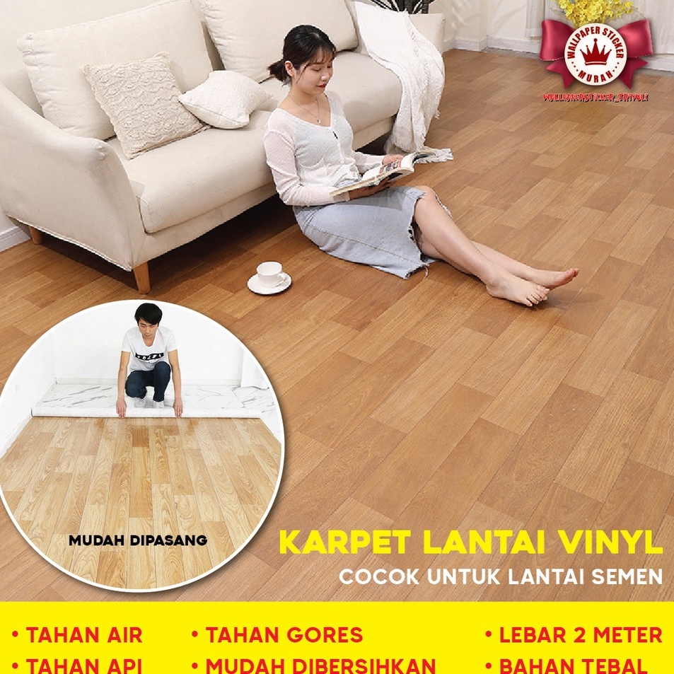 Jual Obral Berkualitas Karpet Lantai Vinyl Roll Alas Lantai Gulungan