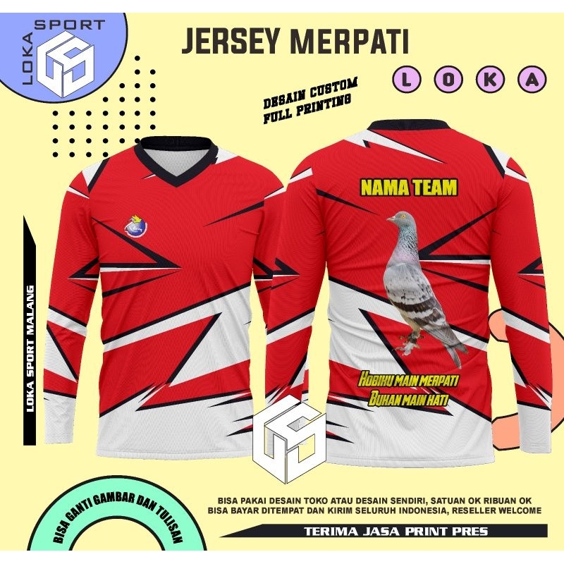 Jual JERSEY MERPATI BEBAS REQUEST DESAIN | Shopee Indonesia