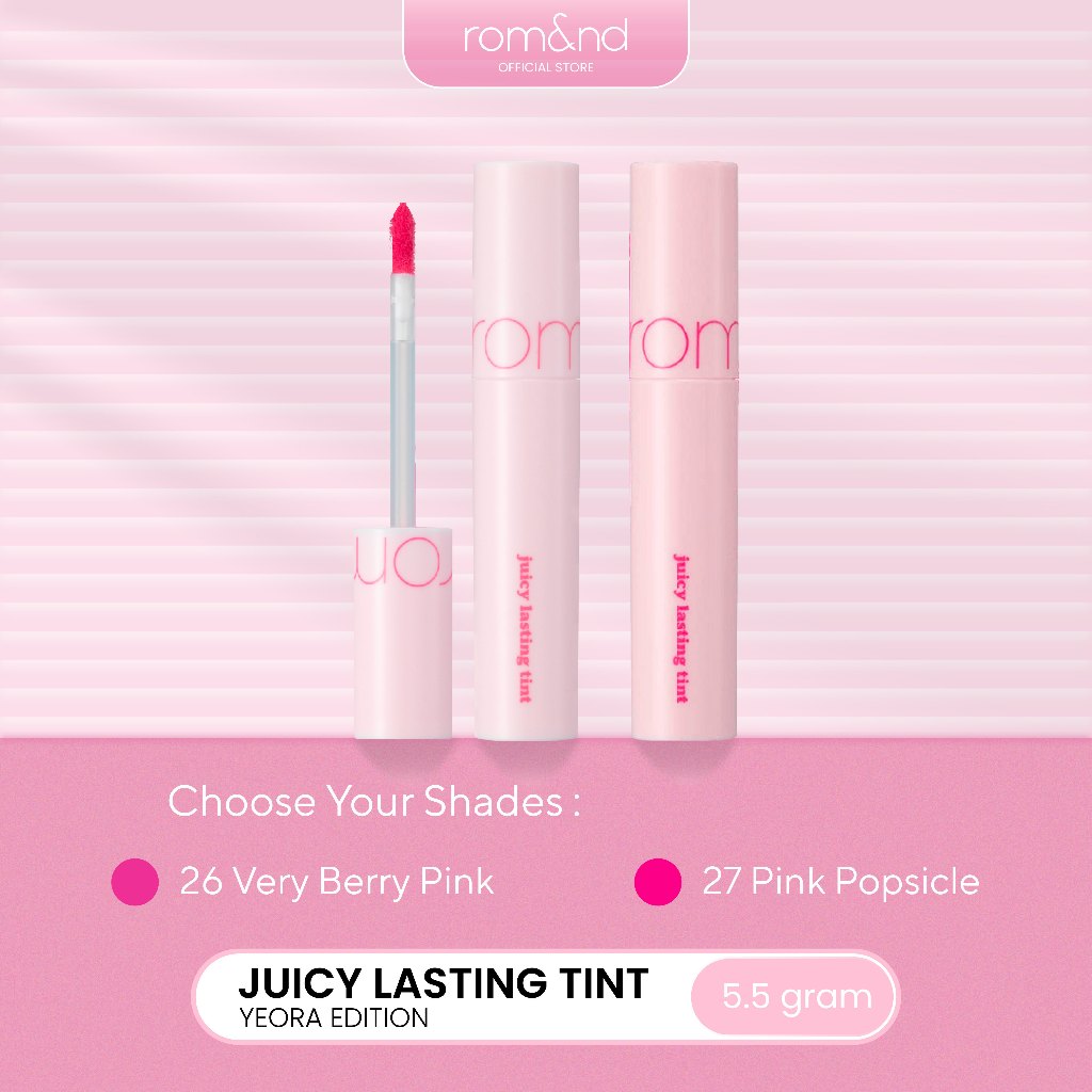 Jual ROMAND Juicy Lasting Tint Yeora Series (26 Very Berry Pink / 27