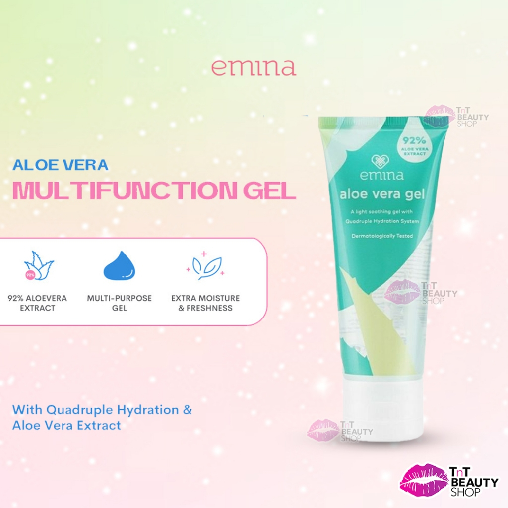 Jual Emina Aloe Vera Gel 60mL Pelembab Wajah Shopee Indonesia