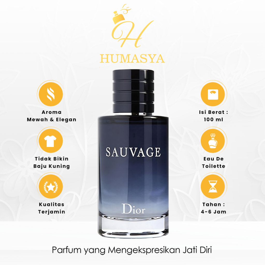 Parfum Pria Sauvage For Men Eau de Parfum EDP 100ml Tahan Lama Premium