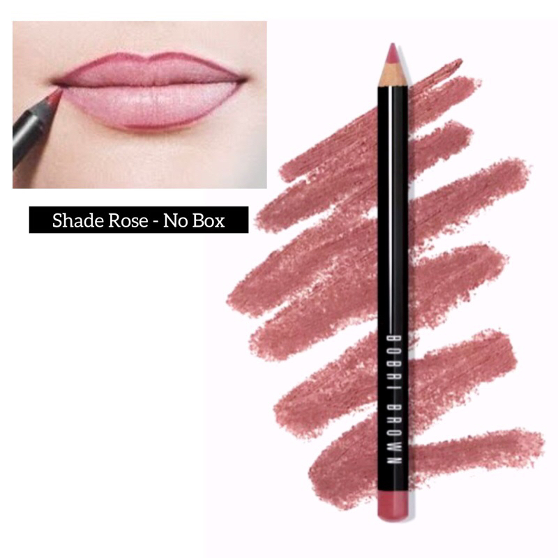 Jual Bobbi Brown Crayon Contour Lip Pencil Shade Rose - Full Size No ...