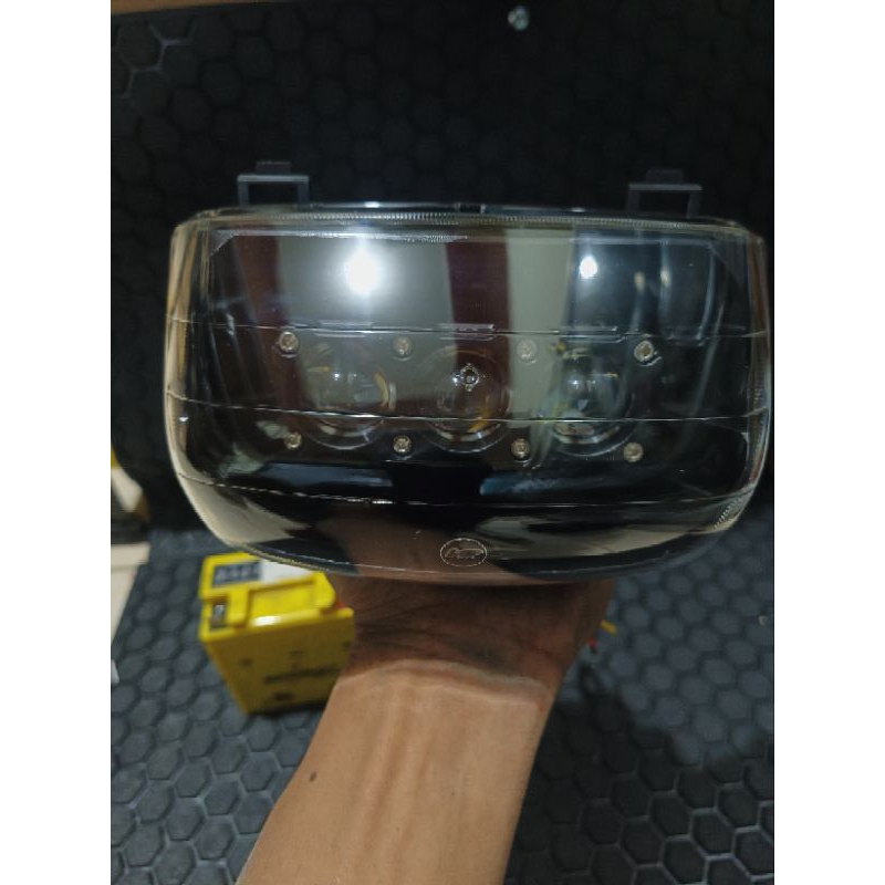 Jual reflektor lampu depan supra x supra110 supra lama modif laser D3 ...