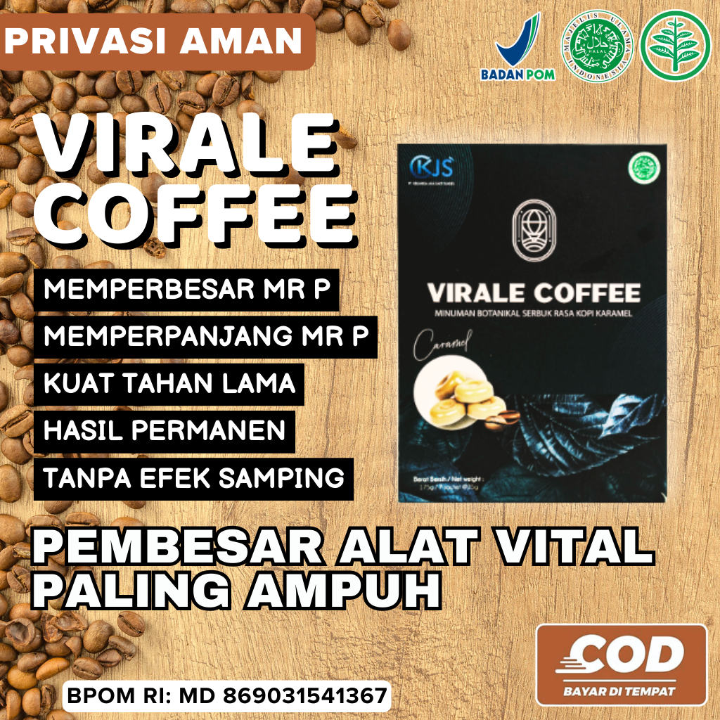 Jual Minuman Kopi Pembesar Mr P Permanen Pria Dewasa VIRALE COFFEE Kopi Tahan Lama Obat Herbal