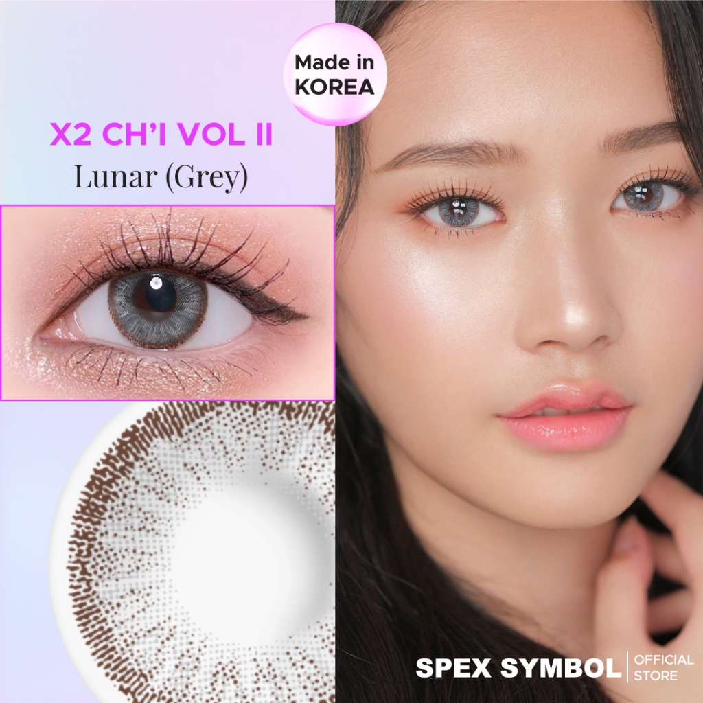 Jual Spex Symbol Softlens X2 CHI Vol II Varian Lunar ( Grey ) | Shopee ...