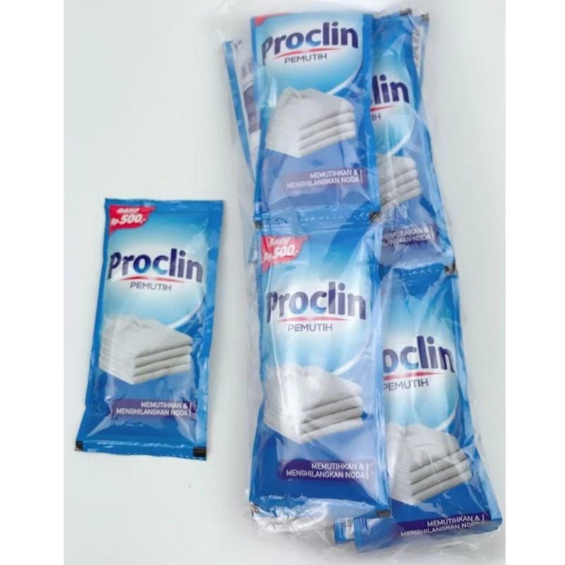 Jual Proclin pemutih pakaian isi 12 sachet | Shopee Indonesia