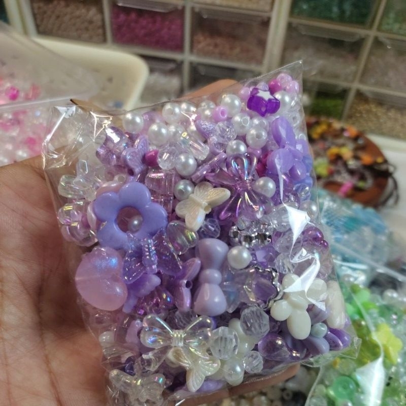 Jual Paket meronce manik manik gelang cincin kalung | Shopee Indonesia