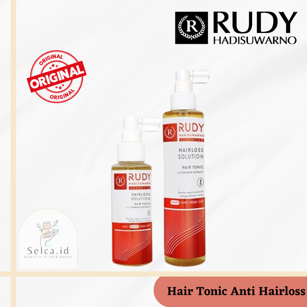 Jual Rudy Hadisuwarno Hair Tonic Anti Hairloss Solution/ Anti Rontok ...