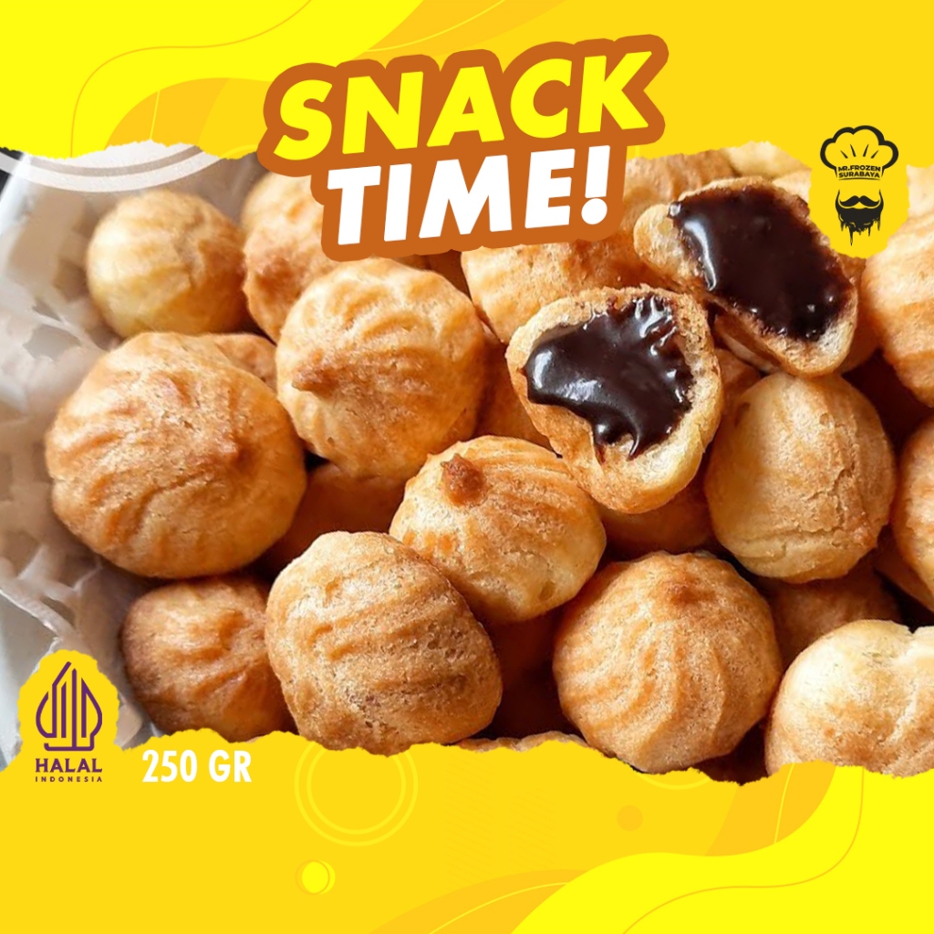 Jual [250gr] Soes Kering Kue Soes Sus Kering Isi Aneka Rasa Coklat ...
